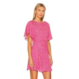 Free People Florence Mini Dress Femme Combo Pink/ Red Floral